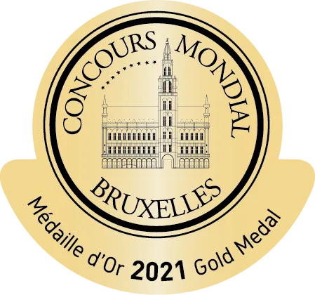 Concours Mondial Bruxelles 2021 Grand Gold + Revelation Red Wine