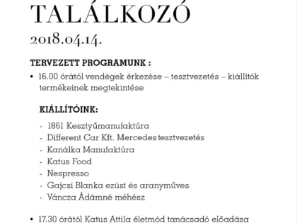 Tavaszi Bortrezorkör Találkozó
