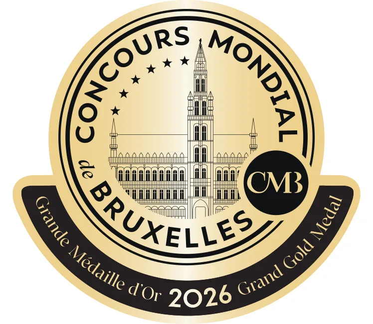 Concours Mondial Bruxelles 2026 Grand Gold + Revelation Red Wine