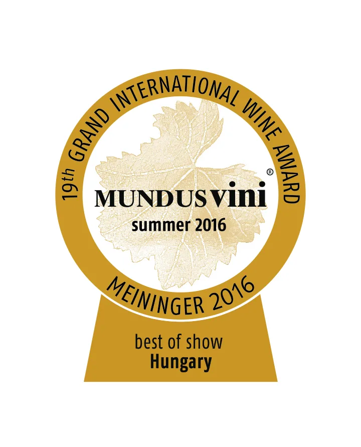 Mundus Vini Summer 2016 Best of Show Hungary